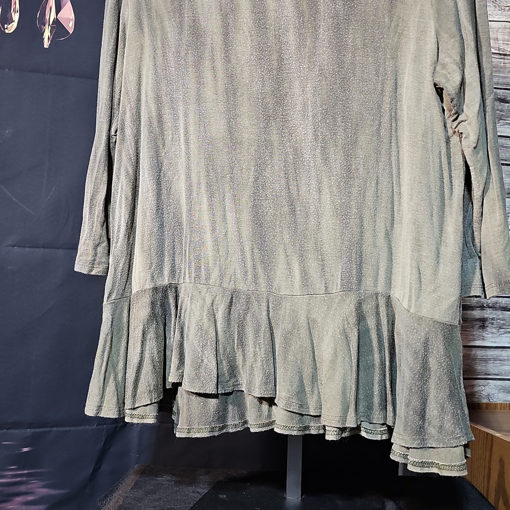 C002. Poof! Olive Green Top